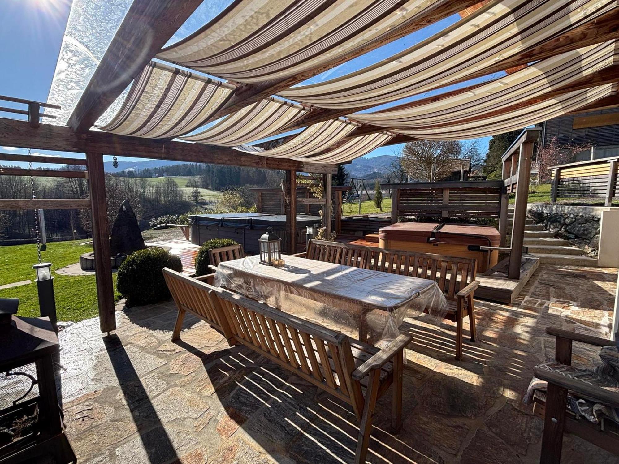 Das "Ferienhaus Eibiswald" Landhaus Refugium Im Schilcherland - Sauna Und Spa Exterior foto